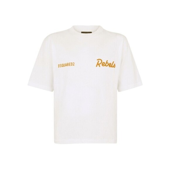 Dsquared2 Cropped White Cotton T-Shirt - NWT